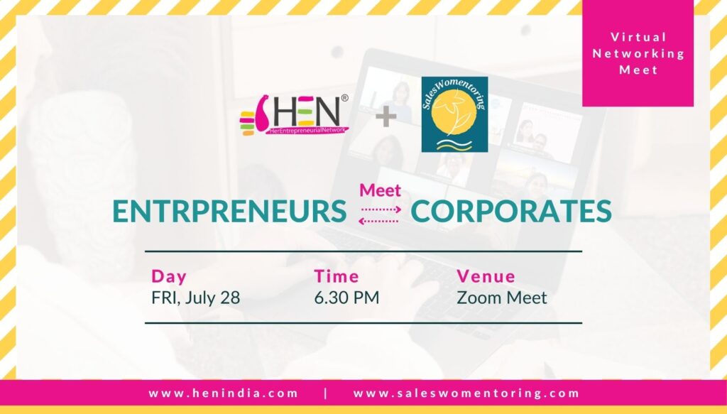 HEN + Sales Womentoring Virtual networking meet